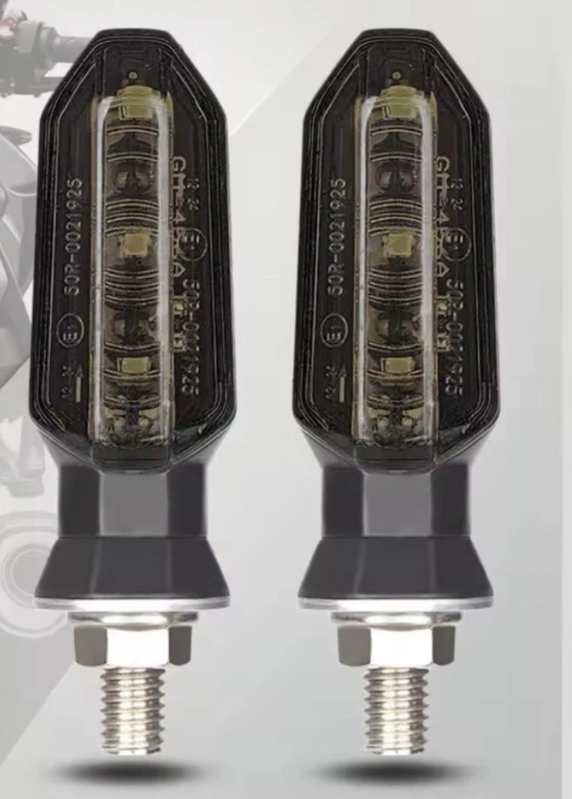 Honda Navi Smoked LED Turn Signal Kit - plug & play - NEW (Front)