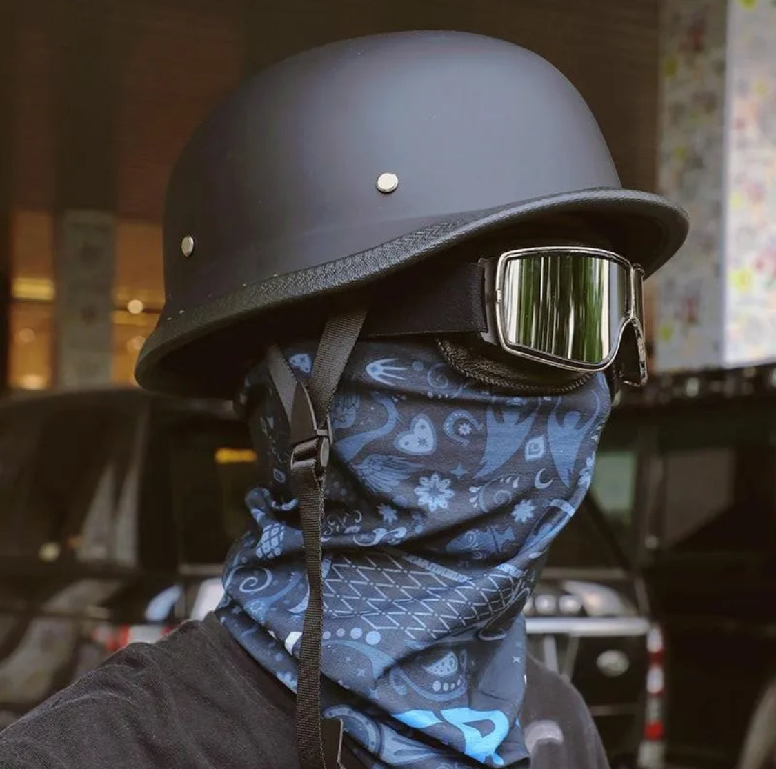 German Helmet - Glass Black