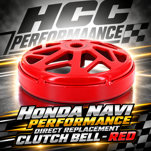 Honda Navi HCC Performance Direct Replacement Clutch Bell – RED