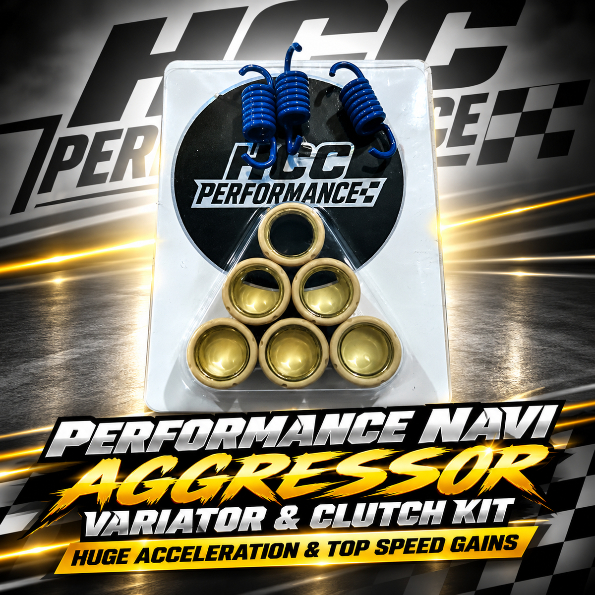 HCC Performance Navi Aggressor Variator & Clutch Kit - Acceleration & Top Speed