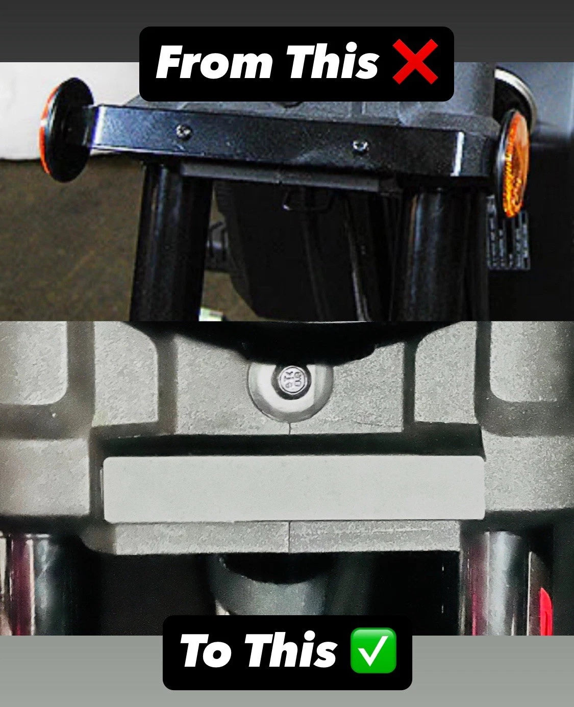 Honda Navi Front Fork Stealth Plate Kit